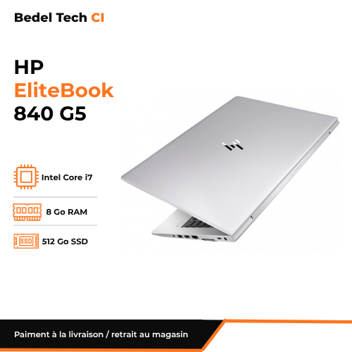 HP EliteBook 840 G5 Intel Core i7 8Go RAM 512Go SSD – Image 5